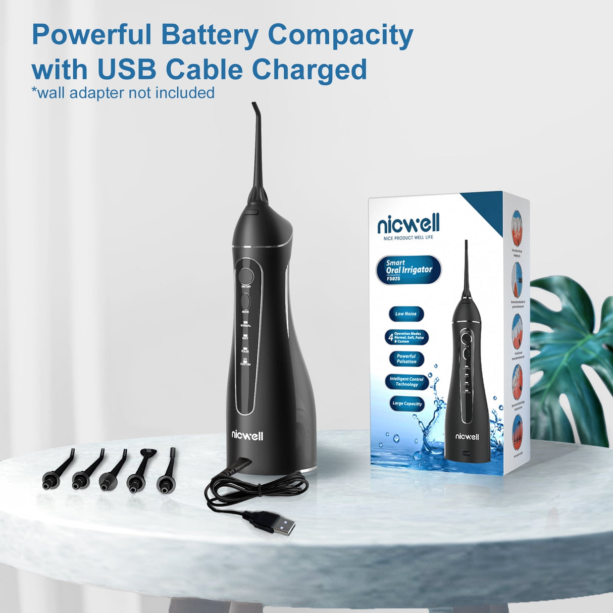 Nicwell Water Dental Flosser - Keep a Healthy & Shining Smile