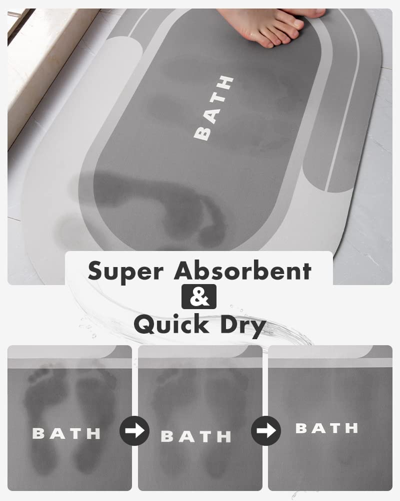 The Bathroom Mat - Instant absorption. Quick drying.