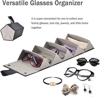 Sunglasses Holder - 5 Grids