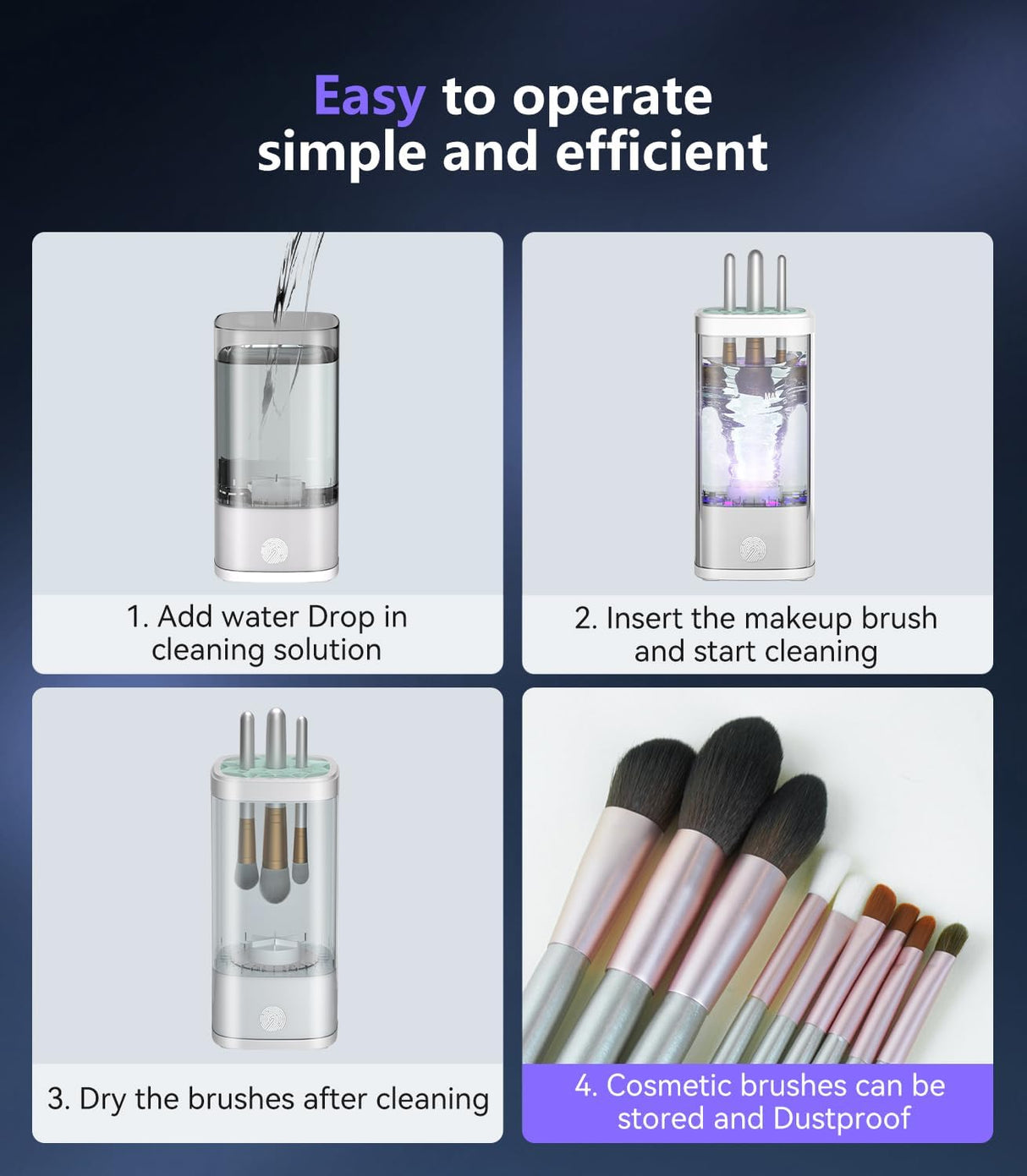 Electric Makeup Brush Cleaner