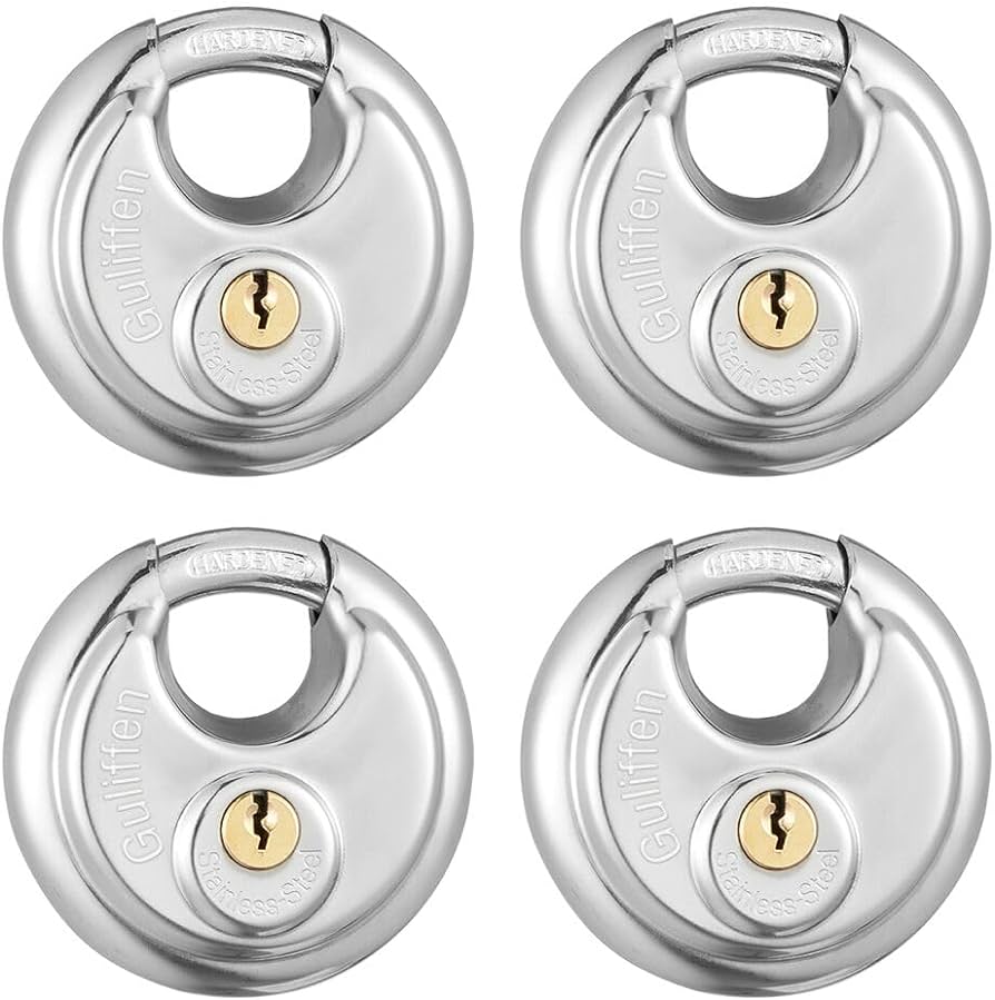 Netflip™ Round Padlock Security (+2 Keys)