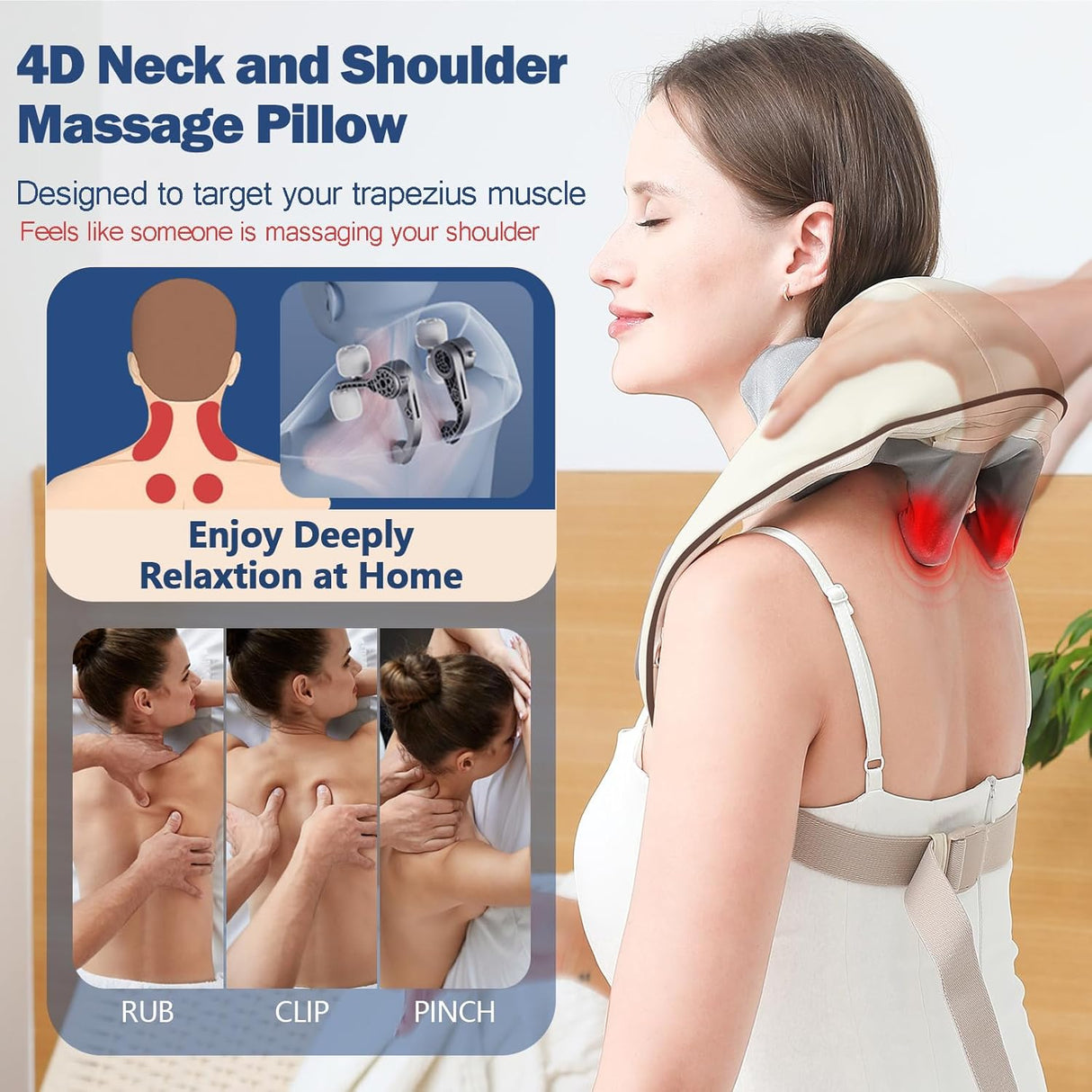 4D Neck & Shoulder Massager – Deep Relief at Home
