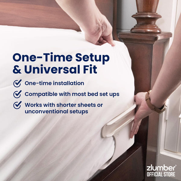 Bed Sheet Locks - Double the regular size to properly grip & lock your bedsheets