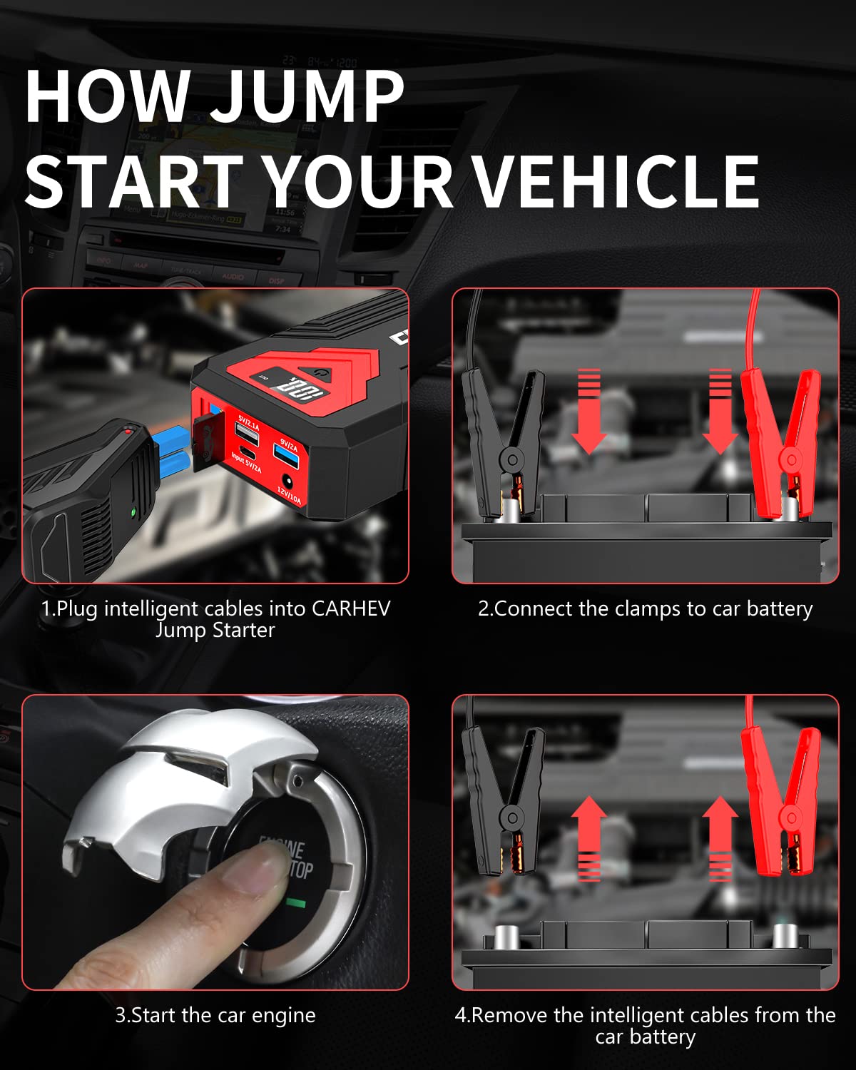Powerful Car Battery Jump Starter