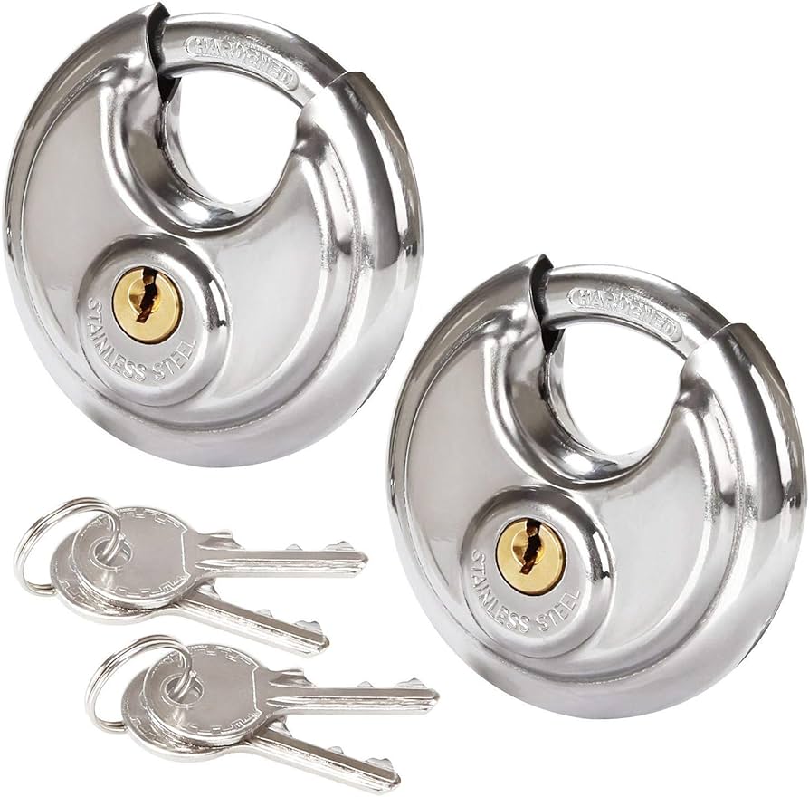 Netflip™ Round Padlock Security (+2 Keys)