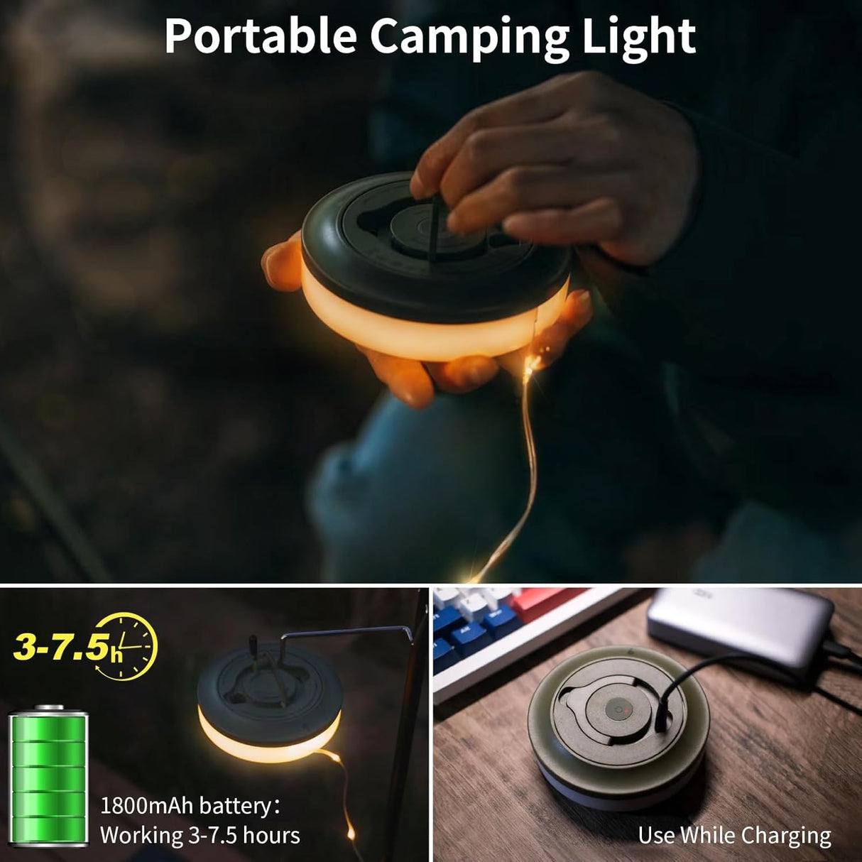 Foldable Camping String Lights
