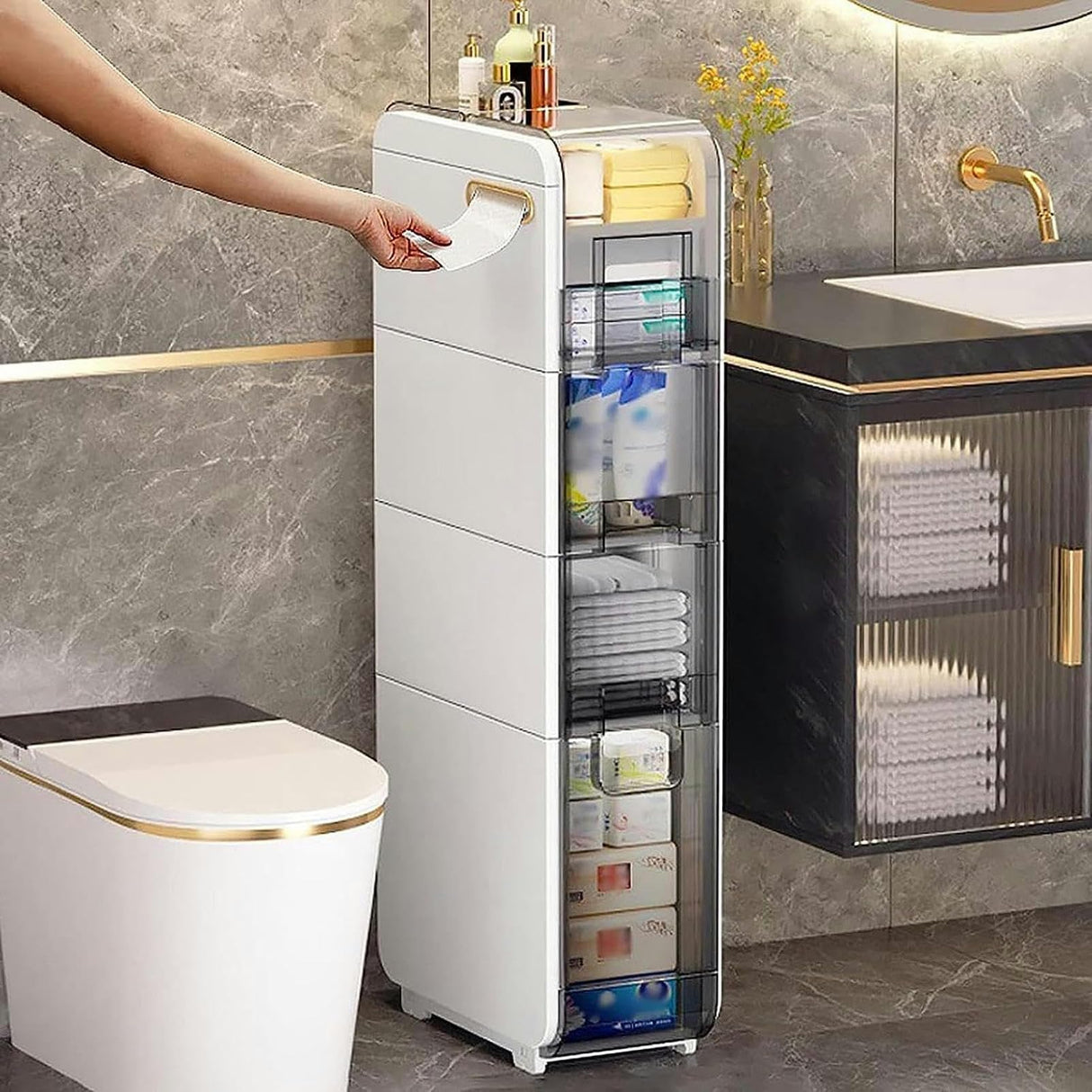 Modern Storage Cabinet Organizer