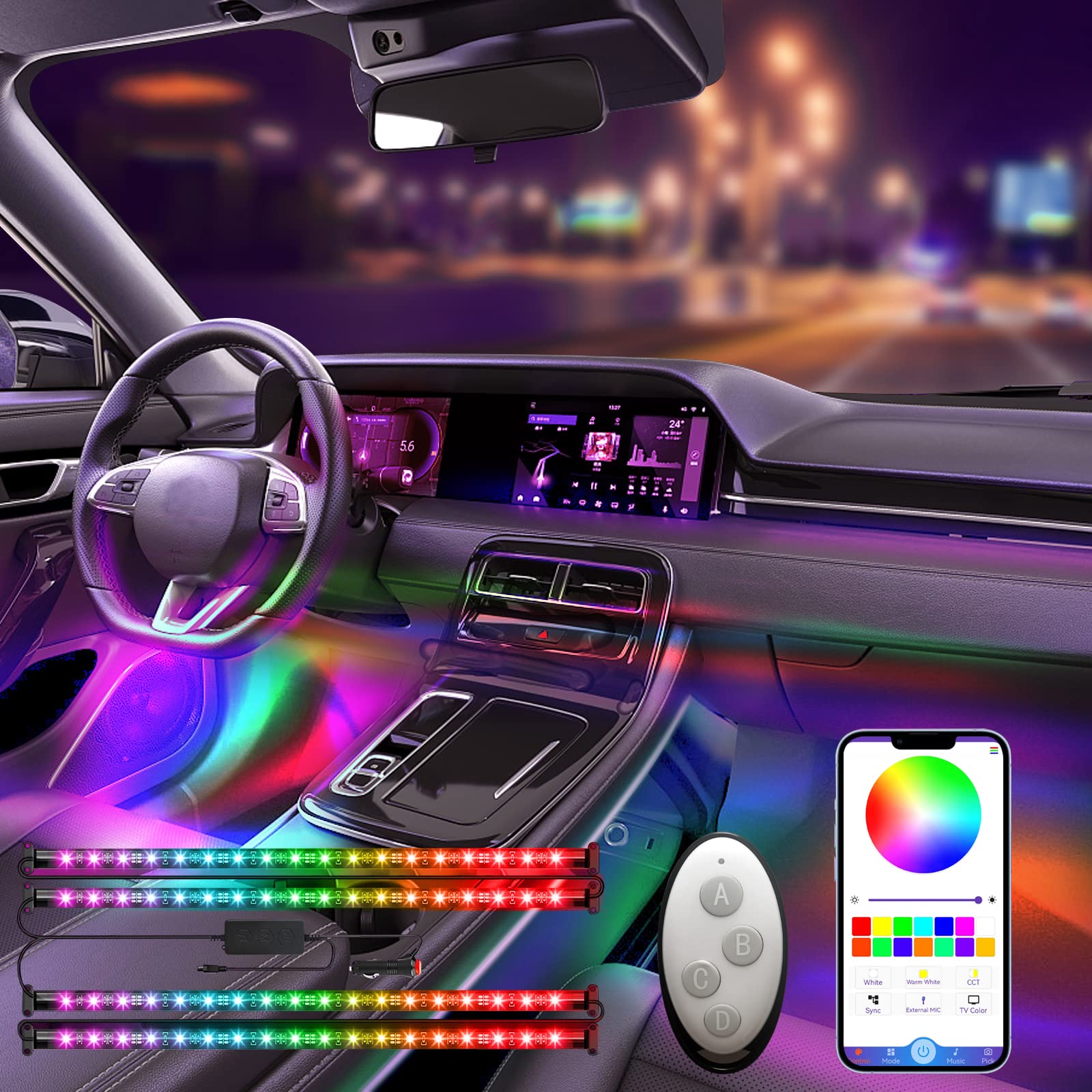 Car Magnetic LED Lights