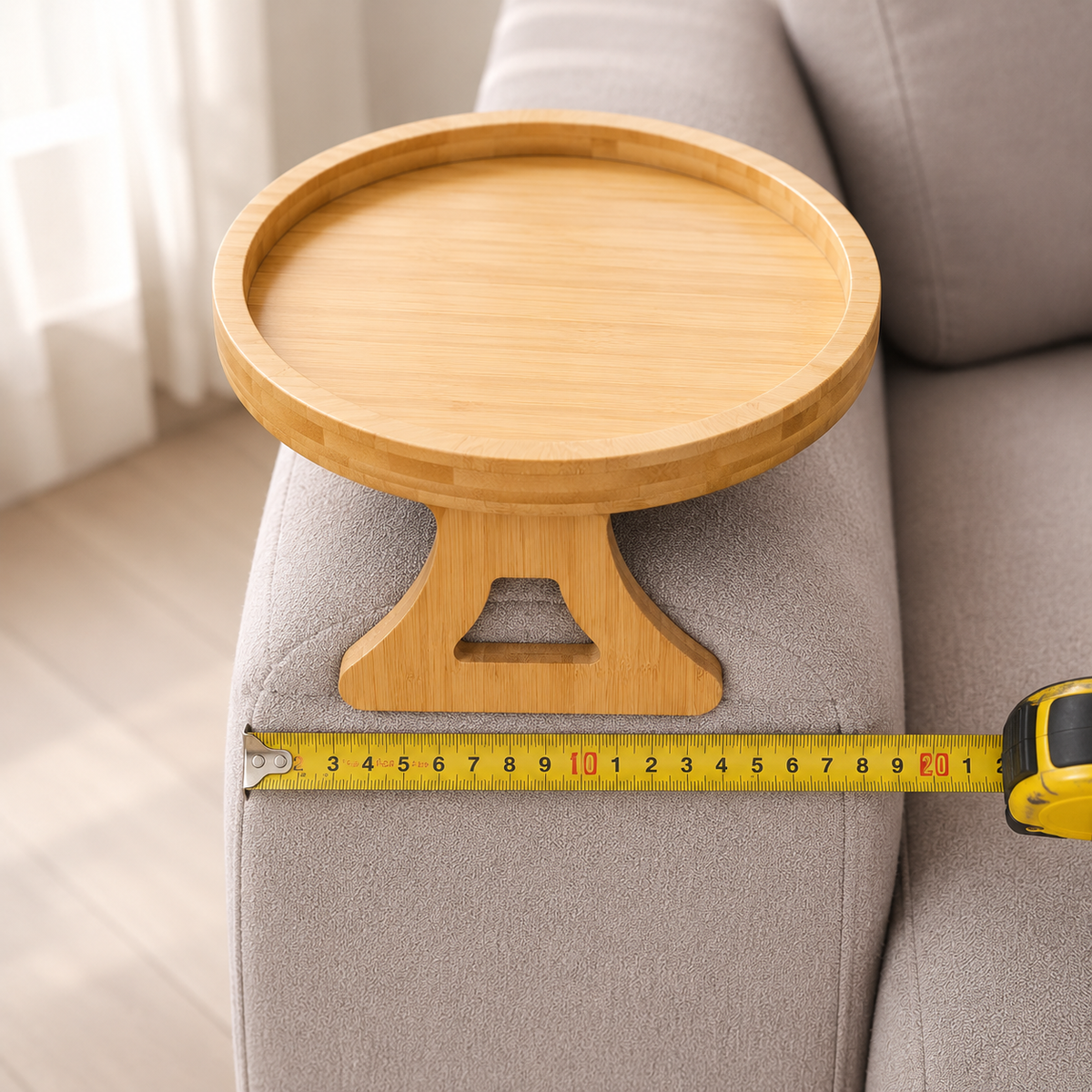 NetFlip Foldable Sofa Armrest Tray β Fits Round & Square Arms