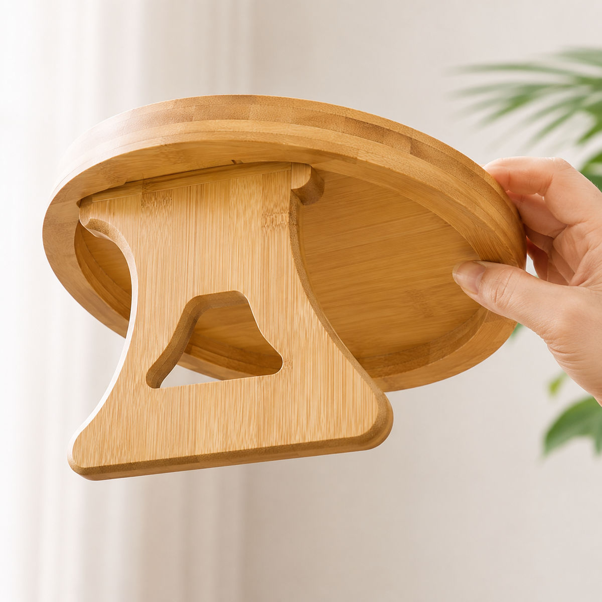 NetFlip Foldable Sofa Armrest Tray β Fits Round & Square Arms