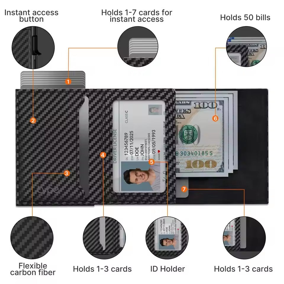 Carbon Fiber Wallet — Premium Feel for Expensive Taste