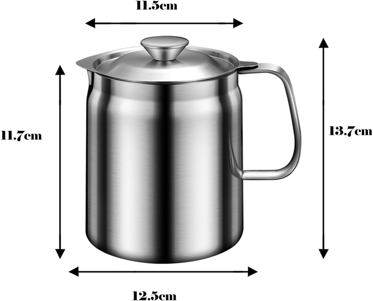 Stainless Steel Oil Pot - Large Size