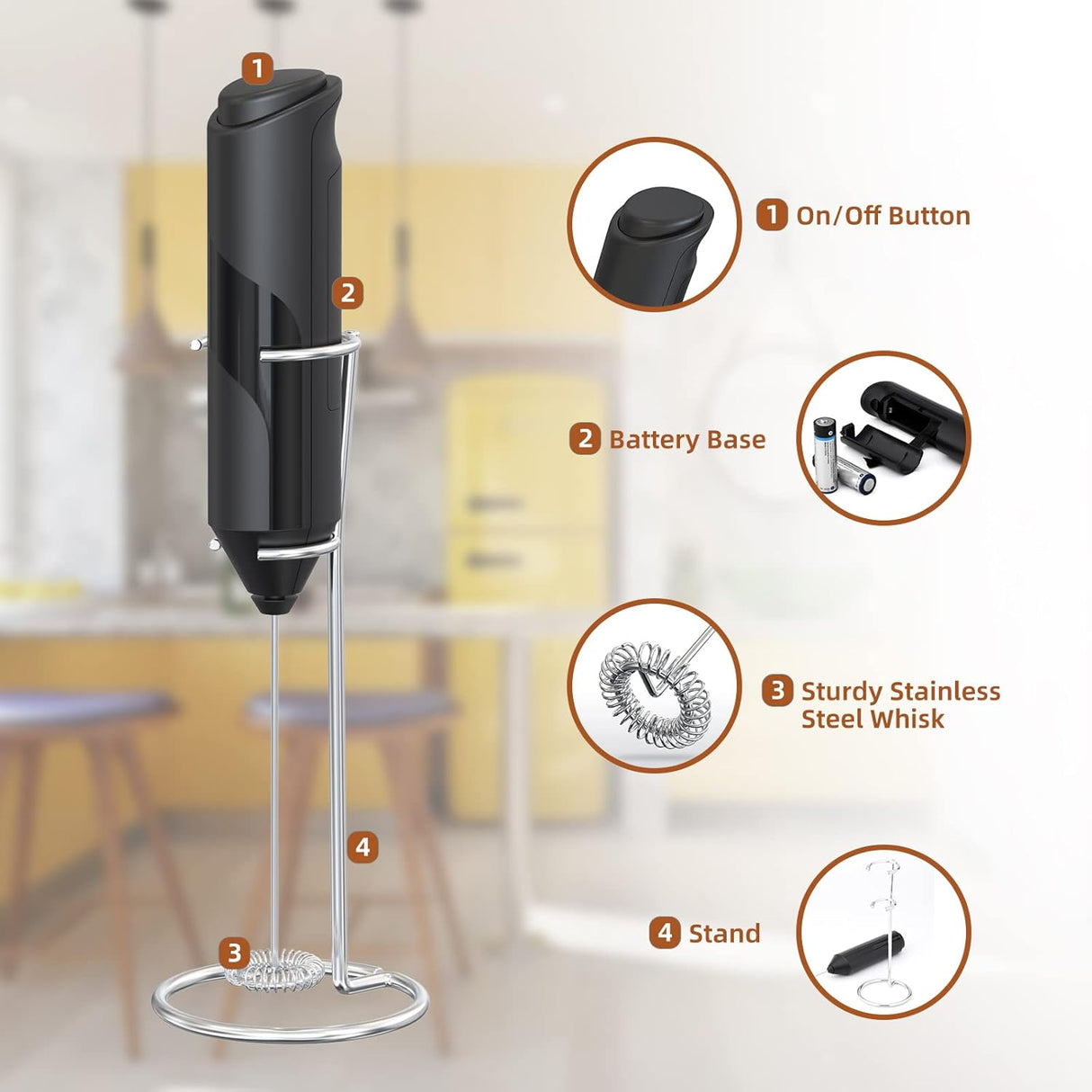 Electric Mixer Frother - TOP QUALITY
