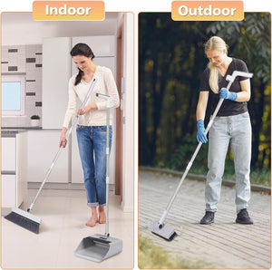 4 in 1 Cleaning Broom Dustpan Set