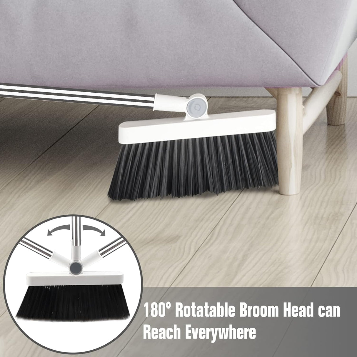 4 in 1 Cleaning Broom Dustpan Set