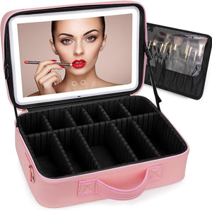 NetFlip™️ Make up Bag with LED Mirror