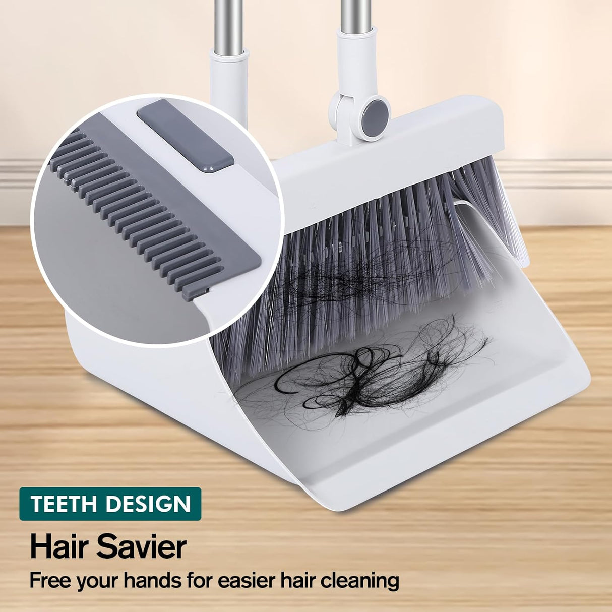 4 in 1 Cleaning Broom Dustpan Set
