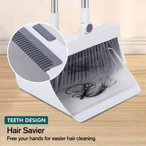 4 in 1 Cleaning Broom Dustpan Set