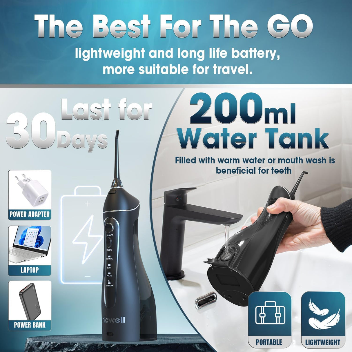 Nicwell Water Dental Flosser