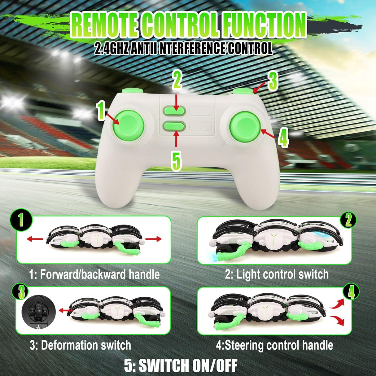RC Rolling Snake Car