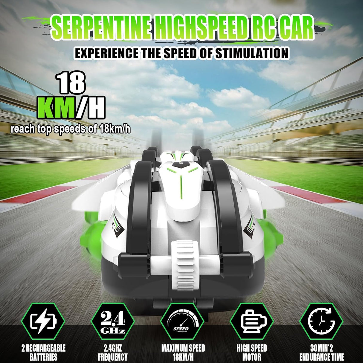 RC Rolling Snake Car
