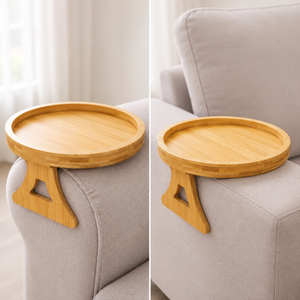 NetFlip Foldable Sofa Armrest Tray — Fits Round & Square Arms