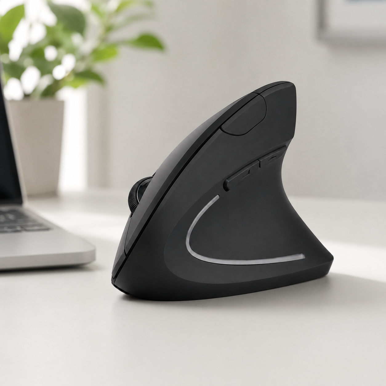 NetFlip Vertical Ergonomic Mouse — 75° Wrist Relief, Wireless