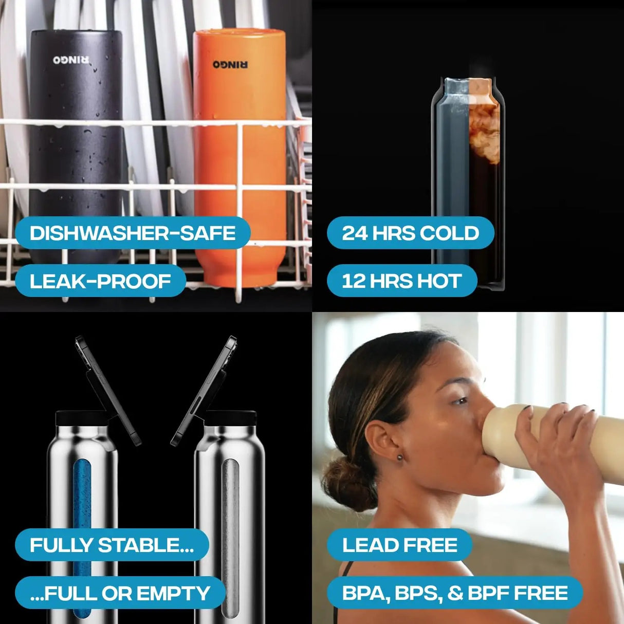 Ring Magnet Steel Bottle