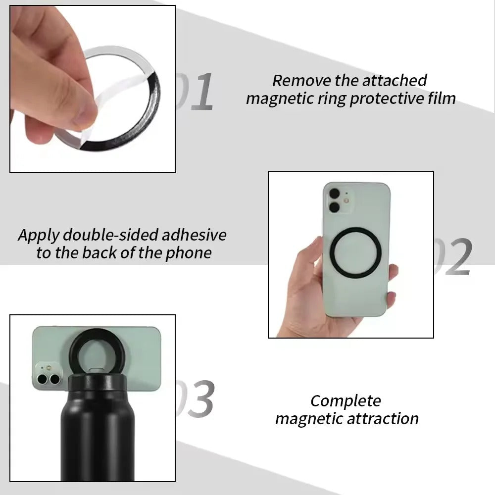 Ring Magnet Steel Bottle