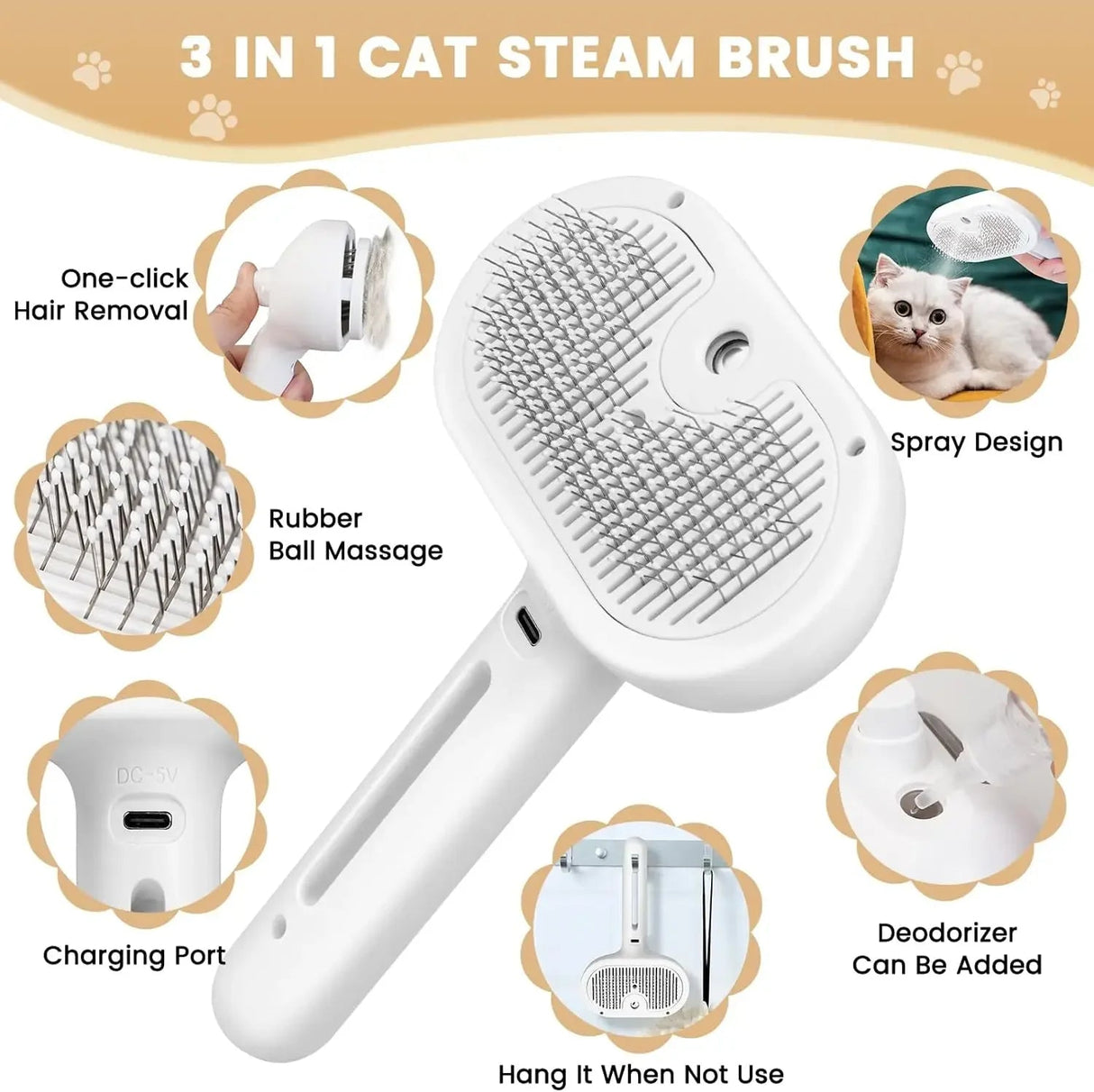 Pet Hair Mist Comb