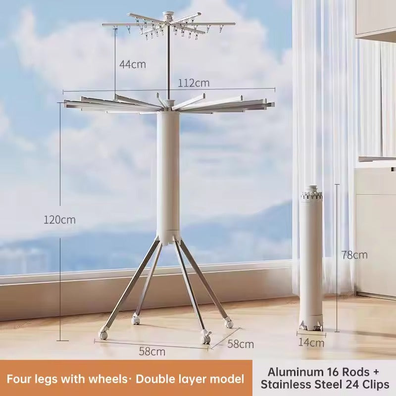 Double Layer Clothes Drying Rack