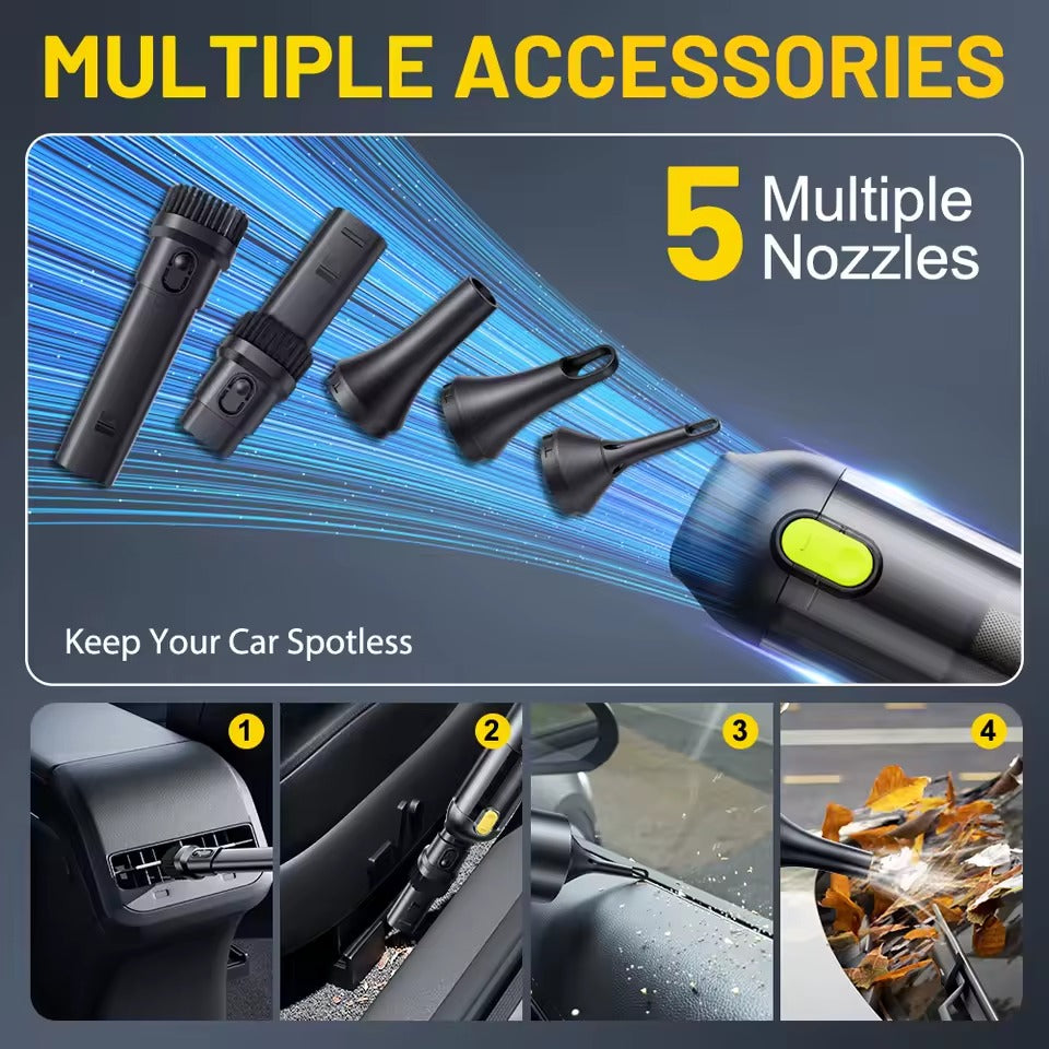 4 in 1 Cordless Car Vacuum Cleaner
