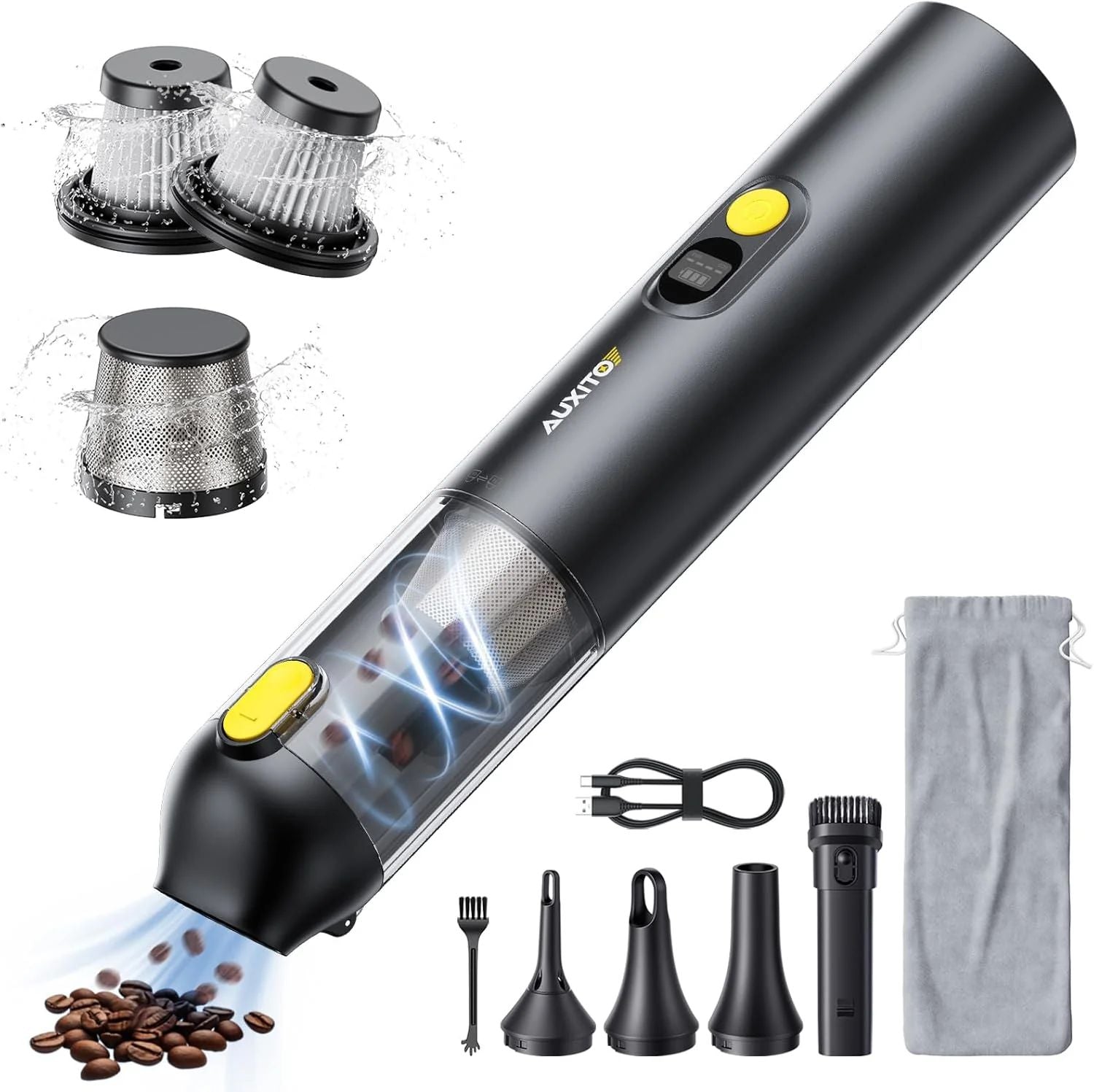 4 in 1 Cordless Car Vacuum Cleaner